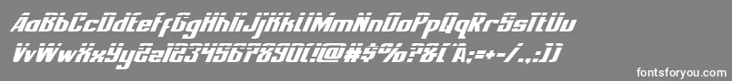 nationalexpresslaserital Font – White Fonts on Gray Background