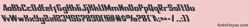 nationalexpressleft Font – Black Fonts on Pink Background