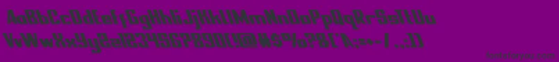 nationalexpressleft Font – Black Fonts on Purple Background