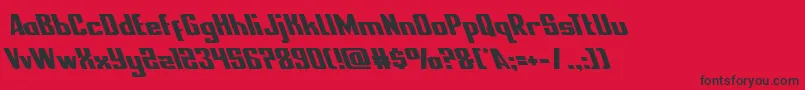 nationalexpressleft Font – Black Fonts on Red Background