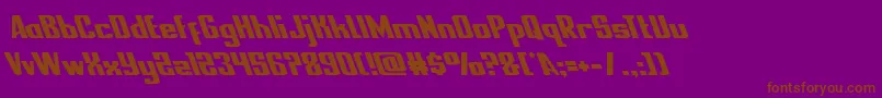nationalexpressleft Font – Brown Fonts on Purple Background