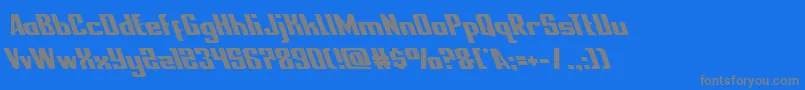 nationalexpressleft-fontti – harmaat kirjasimet sinisellä taustalla