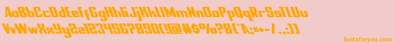 nationalexpressleft Font – Orange Fonts on Pink Background