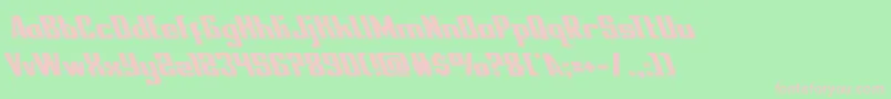 nationalexpressleft Font – Pink Fonts on Green Background