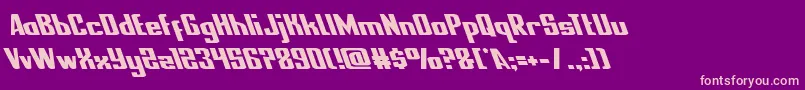 nationalexpressleft Font – Pink Fonts on Purple Background