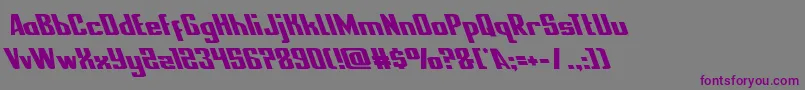 nationalexpressleft Font – Purple Fonts on Gray Background