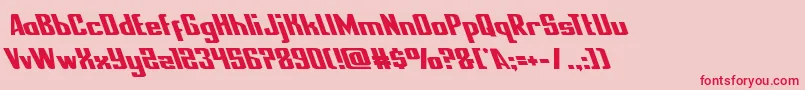 nationalexpressleft Font – Red Fonts on Pink Background