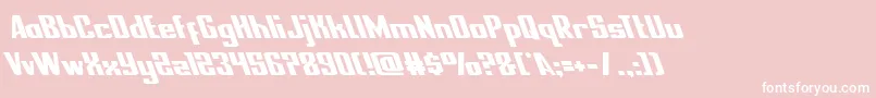 nationalexpressleft Font – White Fonts on Pink Background