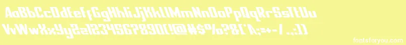 フォントnationalexpressleft – 黄色い背景に白い文字