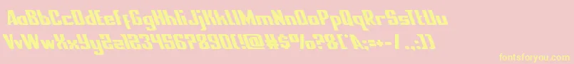 nationalexpressleft Font – Yellow Fonts on Pink Background