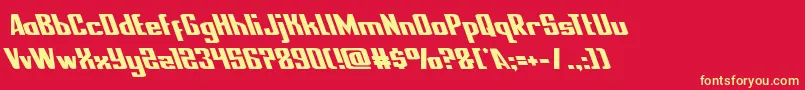 nationalexpressleft Font – Yellow Fonts on Red Background