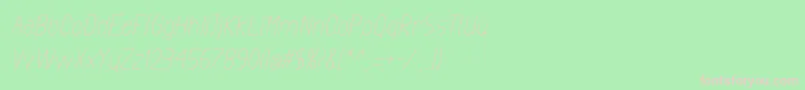 ExactaMediumItalic Font – Pink Fonts on Green Background