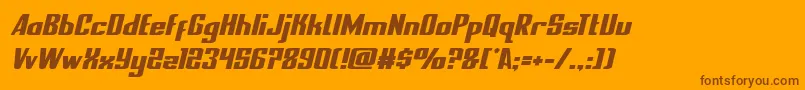 More about nationalexpresssemital Font nationalexpresssemital Font – Brown Fonts on Orange Background