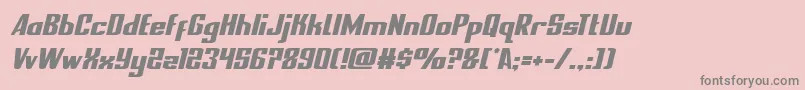 nationalexpresssemital Font – Gray Fonts on Pink Background