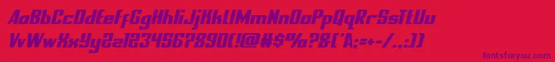 nationalexpresssemital Font – Purple Fonts on Red Background