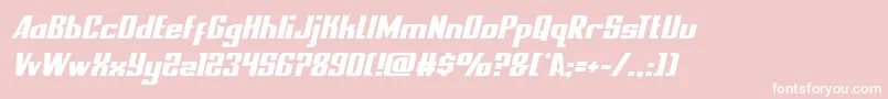 nationalexpresssemital Font – White Fonts on Pink Background