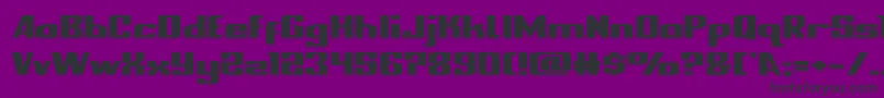 nationalexpressxtraexpand Font – Black Fonts on Purple Background