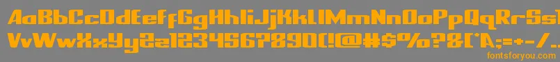 nationalexpressxtraexpand Font – Orange Fonts on Gray Background