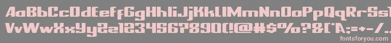 nationalexpressxtraexpand-fontti – vaaleanpunaiset fontit harmaalla taustalla