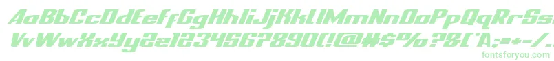 nationalexpressxtraexpandital Font – Green Fonts on White Background