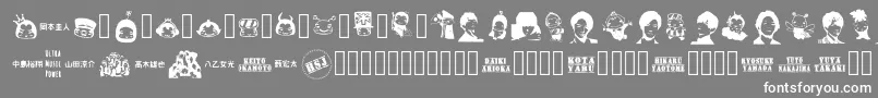 NaTobikko Regular Font – White Fonts on Gray Background