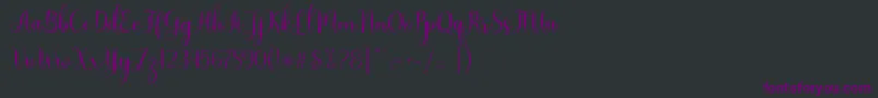 Nattalia Font – Purple Fonts on Black Background