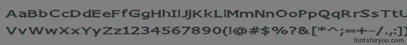 ChizzWide Font – Black Fonts on Gray Background
