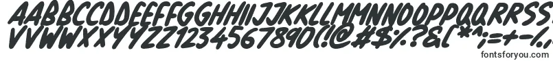 Czcionka Natural Marker Italic – czcionki farbą