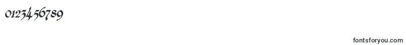 Lisätietoja KingthingsCalligraphicaItalic-fontista KingthingsCalligraphicaItalic-fontti – Fontit numeroille ja luvuille