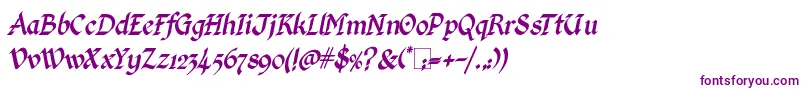 KingthingsCalligraphicaItalic-Schriftart – Violette Schriften