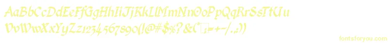 KingthingsCalligraphicaItalic Font – Yellow Fonts