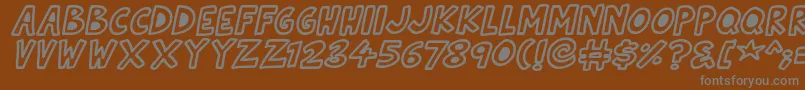 More about Natural Toons Italic Font Natural Toons Italic Font – Gray Fonts on Brown Background