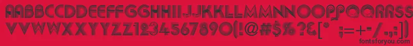 AbigilRegular Font – Black Fonts on Red Background