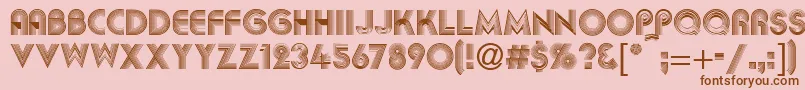 AbigilRegular Font – Brown Fonts on Pink Background