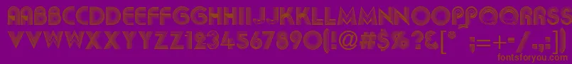 AbigilRegular Font – Brown Fonts on Purple Background