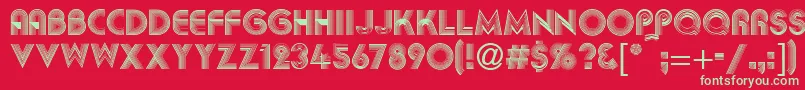 AbigilRegular Font – Green Fonts on Red Background