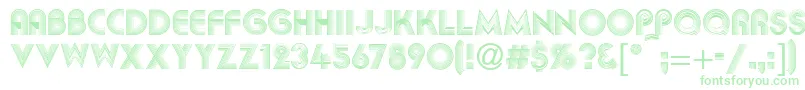 AbigilRegular Font – Green Fonts on White Background