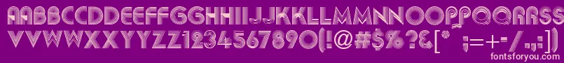 AbigilRegular Font – Pink Fonts on Purple Background