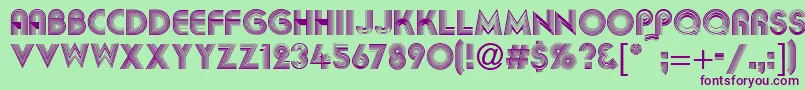 AbigilRegular Font – Purple Fonts on Green Background