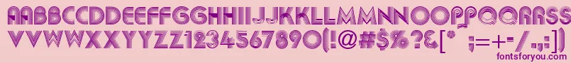 AbigilRegular Font – Purple Fonts on Pink Background