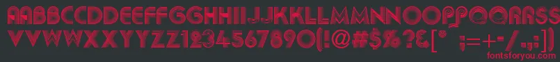 AbigilRegular Font – Red Fonts on Black Background