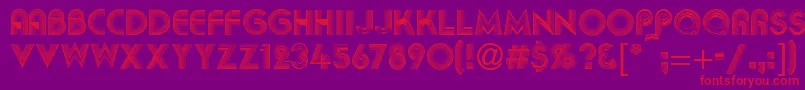 AbigilRegular Font – Red Fonts on Purple Background