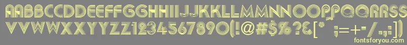 AbigilRegular Font – Yellow Fonts on Gray Background