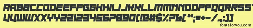 Nau Sea Font – Black Fonts on Yellow Background