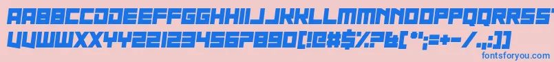 Nau Sea Font – Blue Fonts on Pink Background
