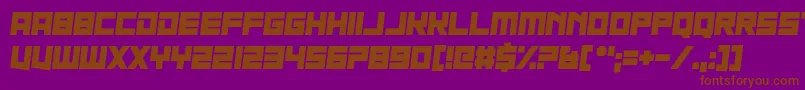 Шрифт Nau Sea – коричневые шрифты на фиолетовом фоне