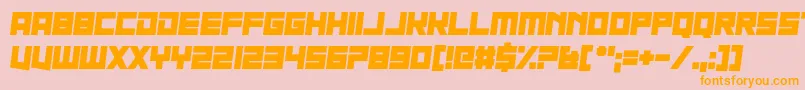 Nau Sea Font – Orange Fonts on Pink Background