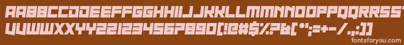 Шрифт Nau Sea – розовые шрифты на коричневом фоне