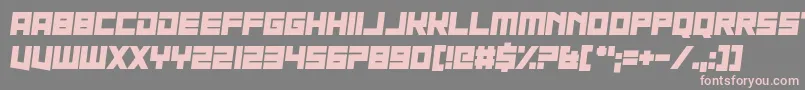 Nau Sea Font – Pink Fonts on Gray Background