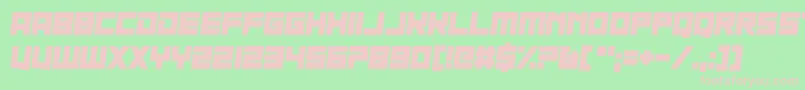 Nau Sea Font – Pink Fonts on Green Background